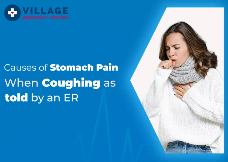 blog feature image showing the causes of stomach pain when coughing
