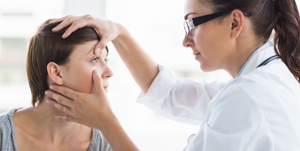 see a medical professional for diagnosis of a bump forming under eye