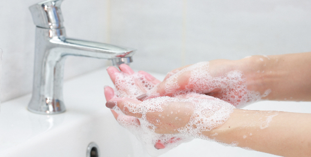 washing hands is one of the steps to take to fight off viruses and germs